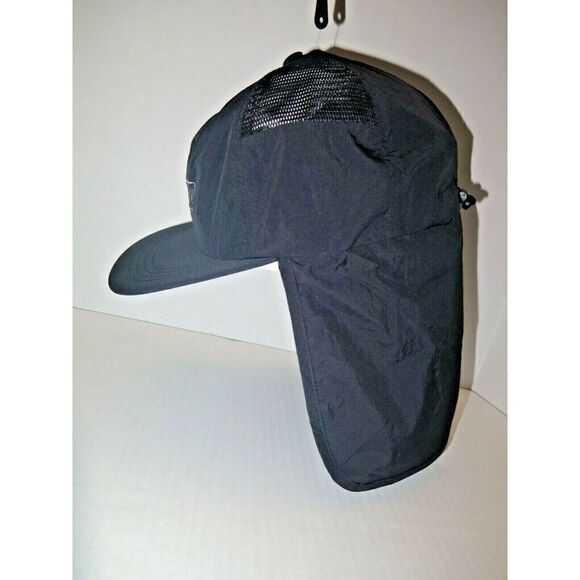 HURLEY Mens Size S/M PROTECT YA NECK Fishing Hunting Hat Black - Picture 4 of 8